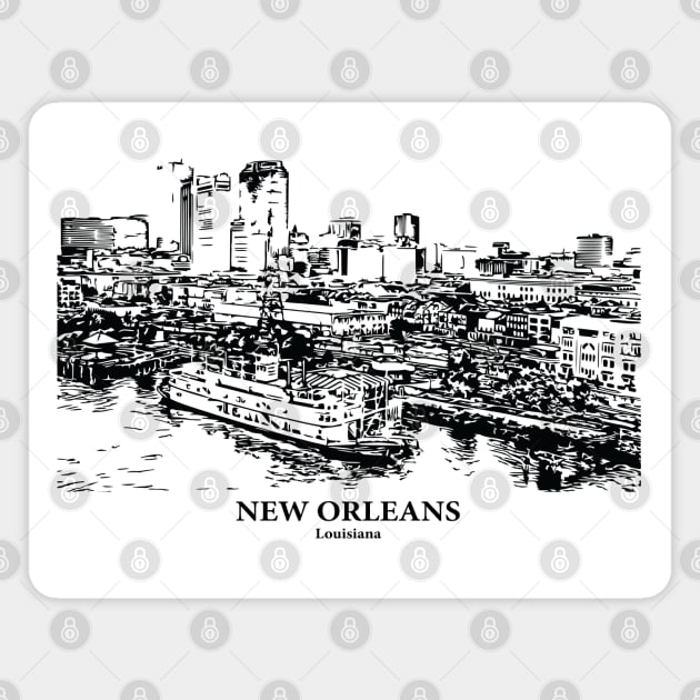 New Orleans - Louisiana Magnet by Lakeric